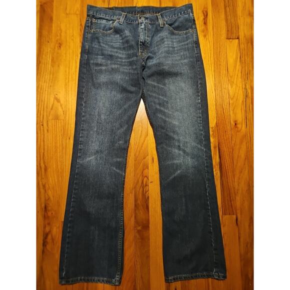 Levi’s 527 Men’s Jeans 36x32 Bootcut Water Less Dark Blue Denim Made in Mexico - Picture 1 of 8